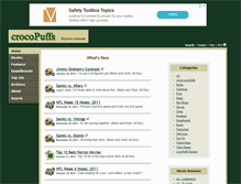 Tablet Screenshot of crocopuffs.com